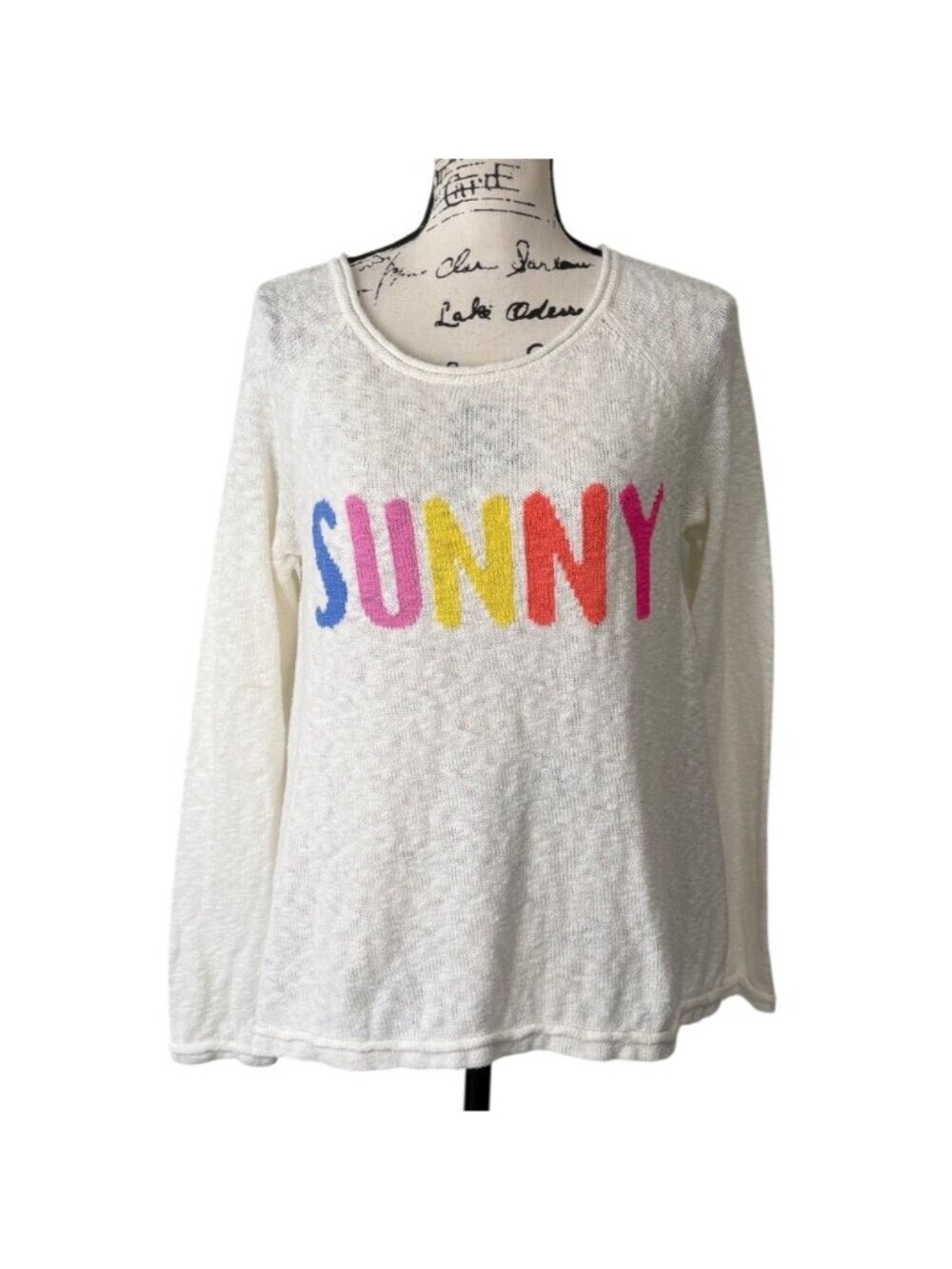 Lilly Pulitzer Sz M Lightweight Pullover Sweater Set of 2 Danette Sunny Paradise - Picture 3 of 13